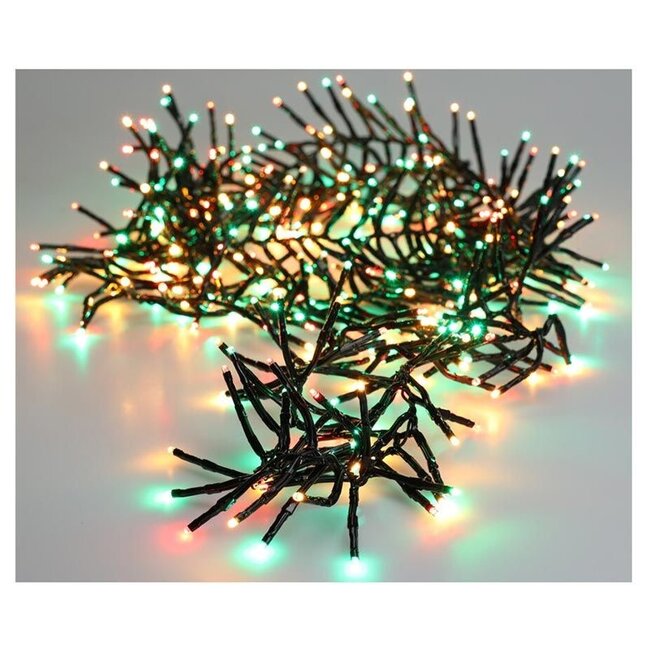 Clusterverlichting 192 led -  1.4m - three tone traditional - Batterij - Lichtfuncties - Geheugen - Timer