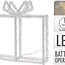 Beleuchtetes Weihnachtsgeschenk - 80 LEDs - H 23 cm - Timer