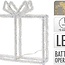 Kerstverlichting Kado - 80 led - 23 cm hoog - Timer - op batterijen - buiten en binnen