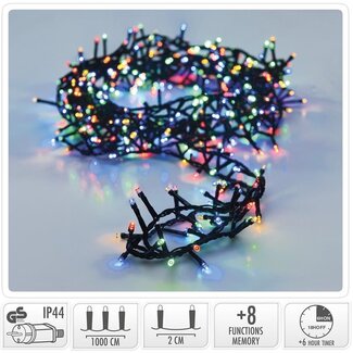 Micro Cluster LED String Lights with Reel - 500 LED - 10 meters