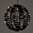 Beleuchtete Kugel - Schwarz - 25 cm - 60 LEDs