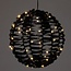 Illuminated Ball - Black - 25 cm - 60 LED
