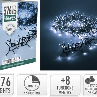 Treecluster Weihnachtsbaum-Lichterkette - 576 LEDs