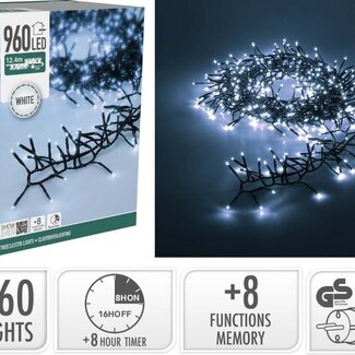 Treecluster Kerstboomverlichting - 960led - Wit