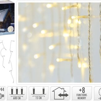LED-Eiszapfen-Lichterkette - 180 LEDs - Warmweiß