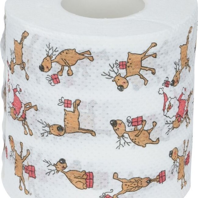 Weihnachts-Toilettenpapier - 3 Rollen