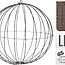 LED-Lichtkugel aus Metall - 240 LEDs - 40 cm - Weihnachtsbeleuchtung - Timer - Extra warmweiß