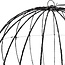 Lichtbol 240 led - Metaal - 40 cm - Kerstverlichting - met Timer - extra warm wit
