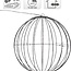 Light bulb 240 LED - Metal - 40 cm - Christmas lighting - with Timer - extra warm white