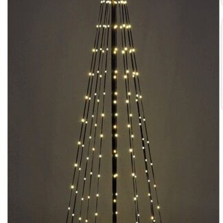 Fahnenmast-Weihnachtsbaum - 210 cm - 370 LEDs - Schwarzer Rahmen