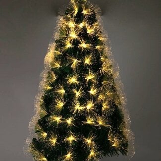 Weihnachtsbaum mit Glasfaserbeleuchtung