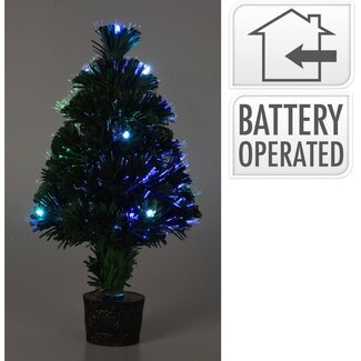 Weihnachtsbaum mit Glasfaserbeleuchtung - 45 cm