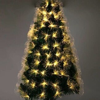 Weihnachtsbaum mit Glasfaserbeleuchtung
