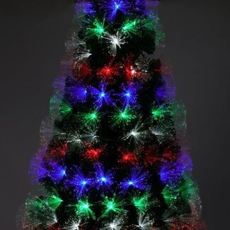 Weihnachtsbaum mit Glasfaserbeleuchtung