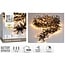 Cluster-Lichterkette - 192 LEDs - 1,4 m - Romantischer Zweifarbmix - Batterie - Lichtfunktionen, Speicher und Timer