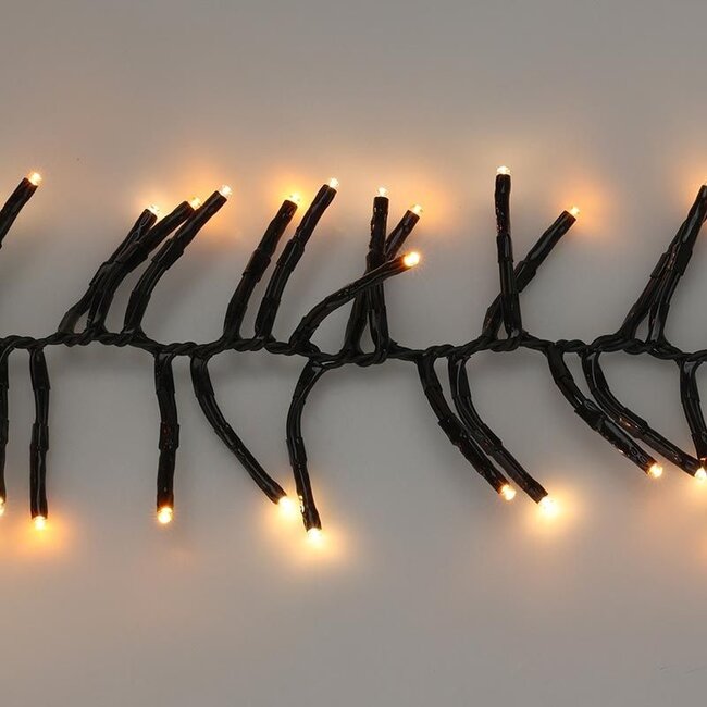 Cluster lighting 192 LED - 1.4m - two tone romantic - Battery - Light functions - Memory - Timer