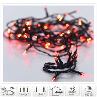 Weihnachtslichterkette - 320 LEDs - 24 m - Rot