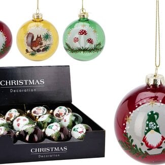 Glas-Weihnachtskugeln - Traditional