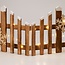 Weihnachtszaun aus Holz mit LED-Beleuchtung - 76 cm
