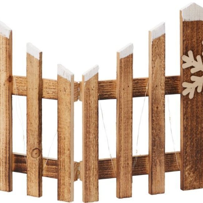 Kersthek 76cm - met led verlichting - hout
