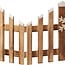 Weihnachtszaun aus Holz mit LED-Beleuchtung - 76 cm