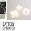 Lichtgordijn - Kerststerren - 120cm - op batterijen