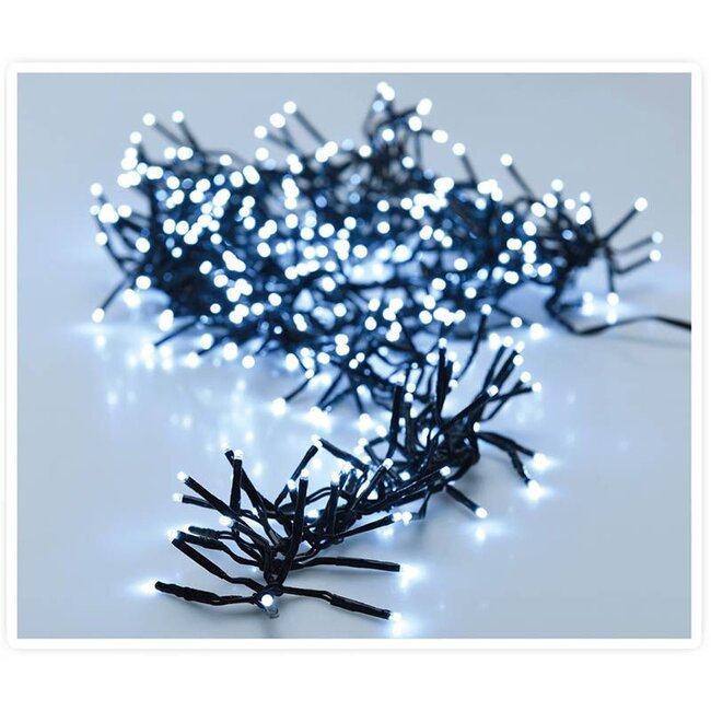 Cluster-Lichterkette - 384 LEDs - 2,8 m - Weiß