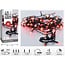 Christmas lights 40 LED - 3m - red - Timer - Light functions - Memory - Outside