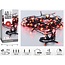 Weihnachts-Lichterkette - 40 LEDs - 3 m - Rot - Timer, Lichtfunktionen und Memory-Funktion - Für außen