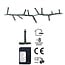 Micro Cluster LED String Lights 1200 LEDs - 24 meters - white - 8 functions + memory