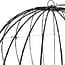 Ceruzo LED light ball made of black metal - 50 cm, 320 extra warm white LEDs and timer