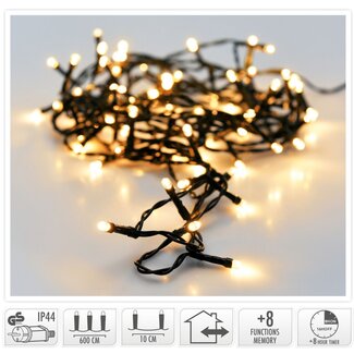 LED-Weihnachtslichterkette - 80 extra warmweiße LEDs - 6 m