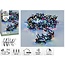 Microcluster Christmas lights - 8 m - 400 multicolor LEDs - 8 functions, timer and memory