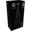 RGB LED Christmas tree for flagpole - 210 cm, 370 LEDs and black frame
