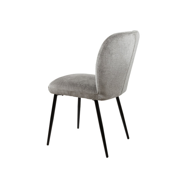 MySons Dining chair Bobby – without armrests – light grey 85 – set of 2