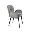 MySons Dining chair Bobby – with armrests – light grey 85 – set of 2
