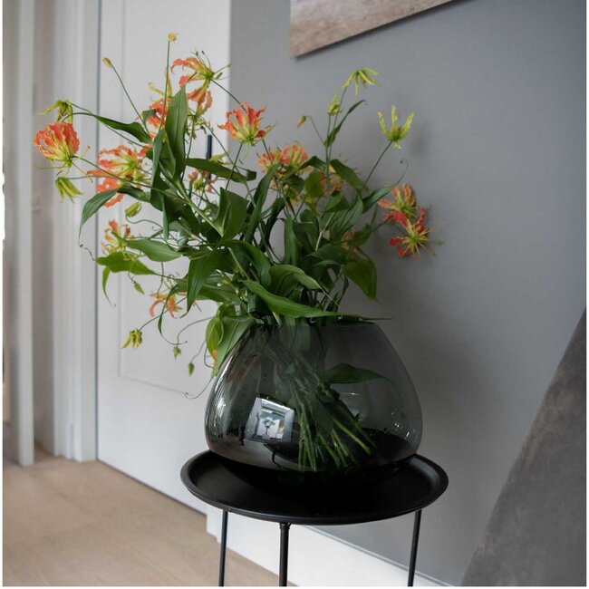 Vase The World Morava vase – grey – Ø32 × H25 cm