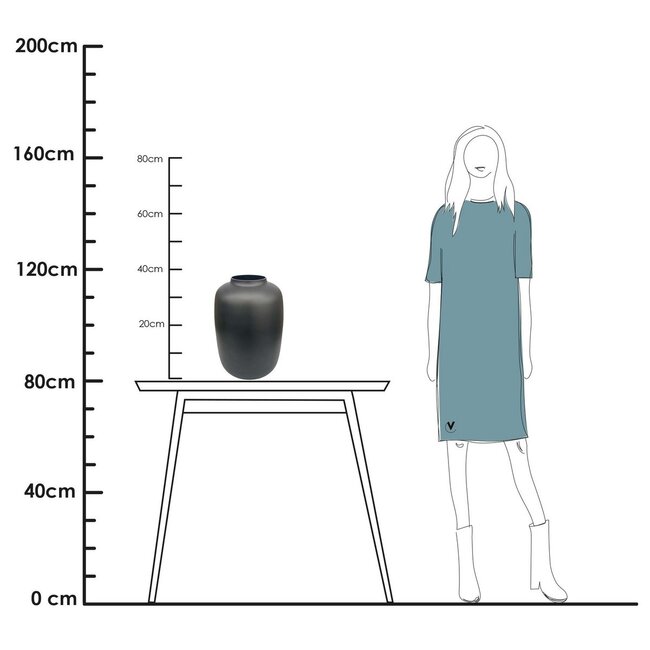 Vase The World Artic vase – black
