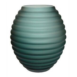 Vase The World Chinko satin vase – green – Ø29 × H33 cm