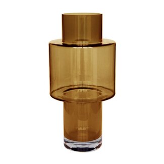 Vase The World Juba vase – cognac – Ø20 × H40 cm