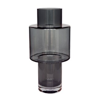Vase The World Juba vase – grey – Ø20 × H40 cm