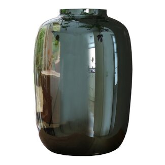 Vase The World Artic vase – gloss grey – Ø25 × H35 cm