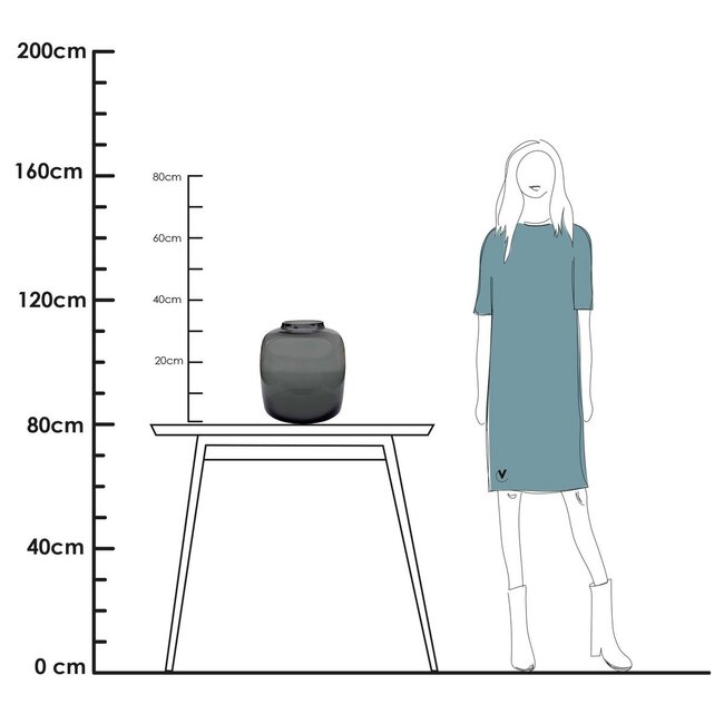 Vase The World Bartica vase – grey