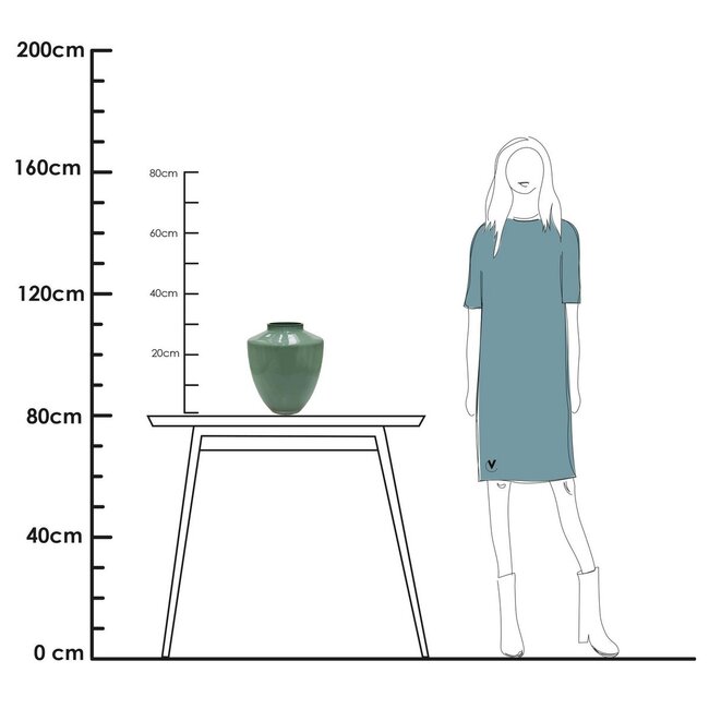 Vase The World Tugela vase – pastel green