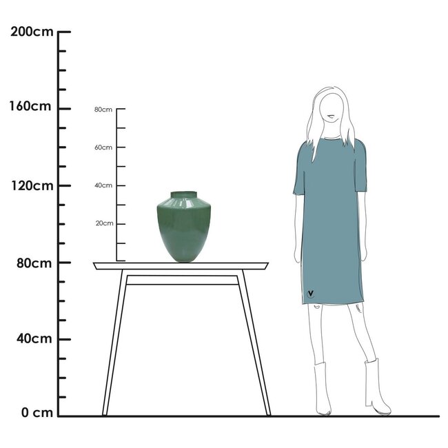 Vase The World Tugela vase – pastel green