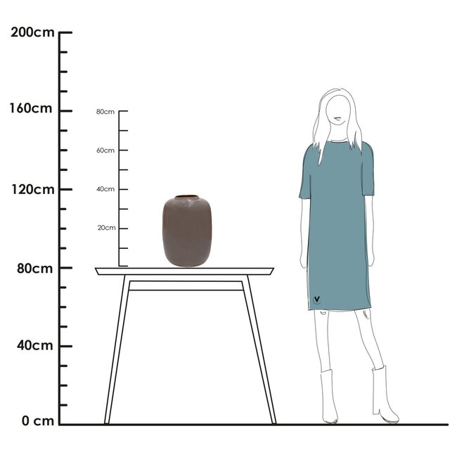Vase The World Artic vase – earth brown
