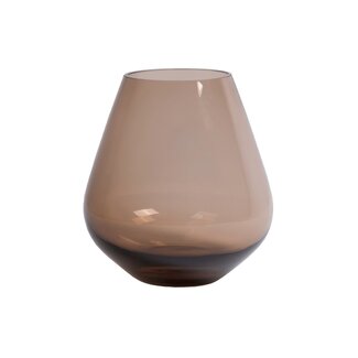 Vase The World Tasman vase – taupe – Ø20 × H22 cm