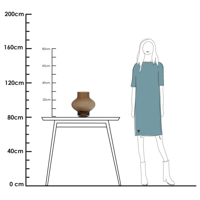 Vase The World Ruvuma vase – taupe