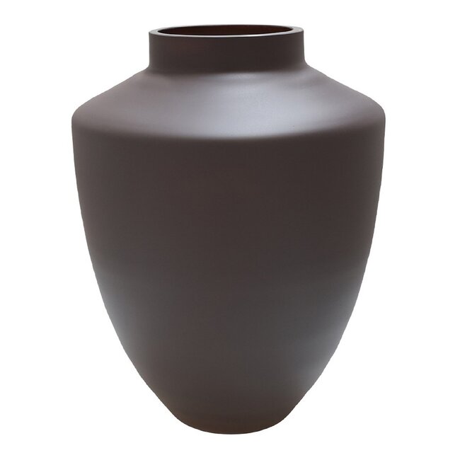 Vase The World Tugela vase – matte earth – Ø28 × H36 cm