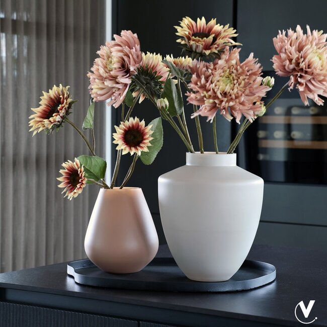 Vase The World Tugela vase – matte ivory – Ø28 × H36 cm